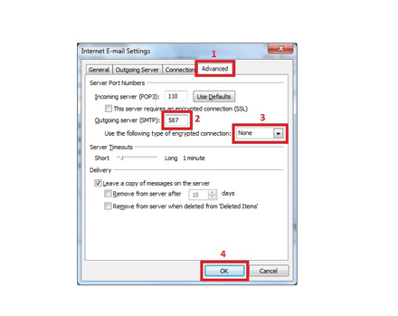 Outlook Configuration Settings